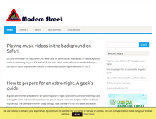 Tablet Screenshot of modernstreet.com